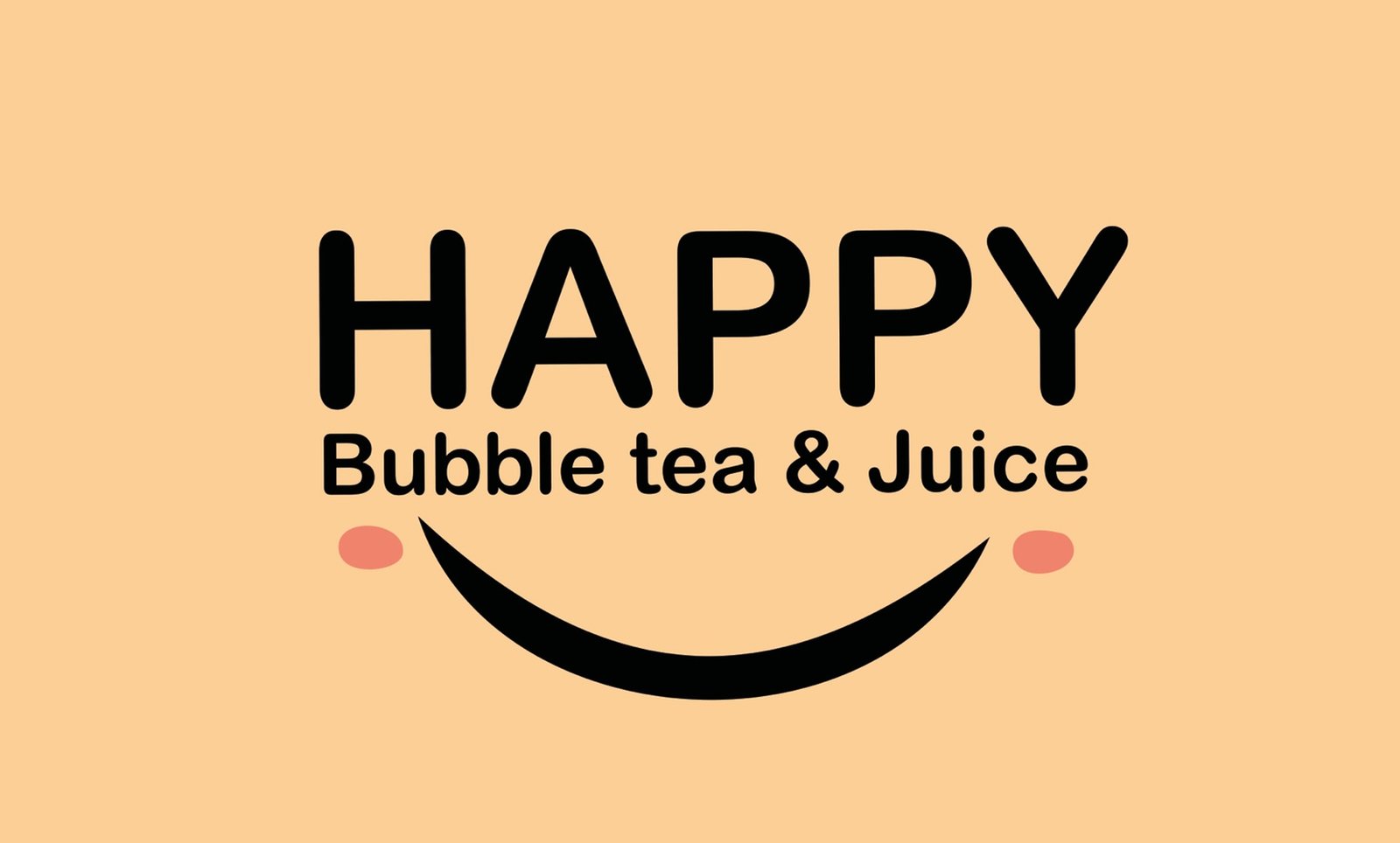 Menú Happy bubble tea & juice