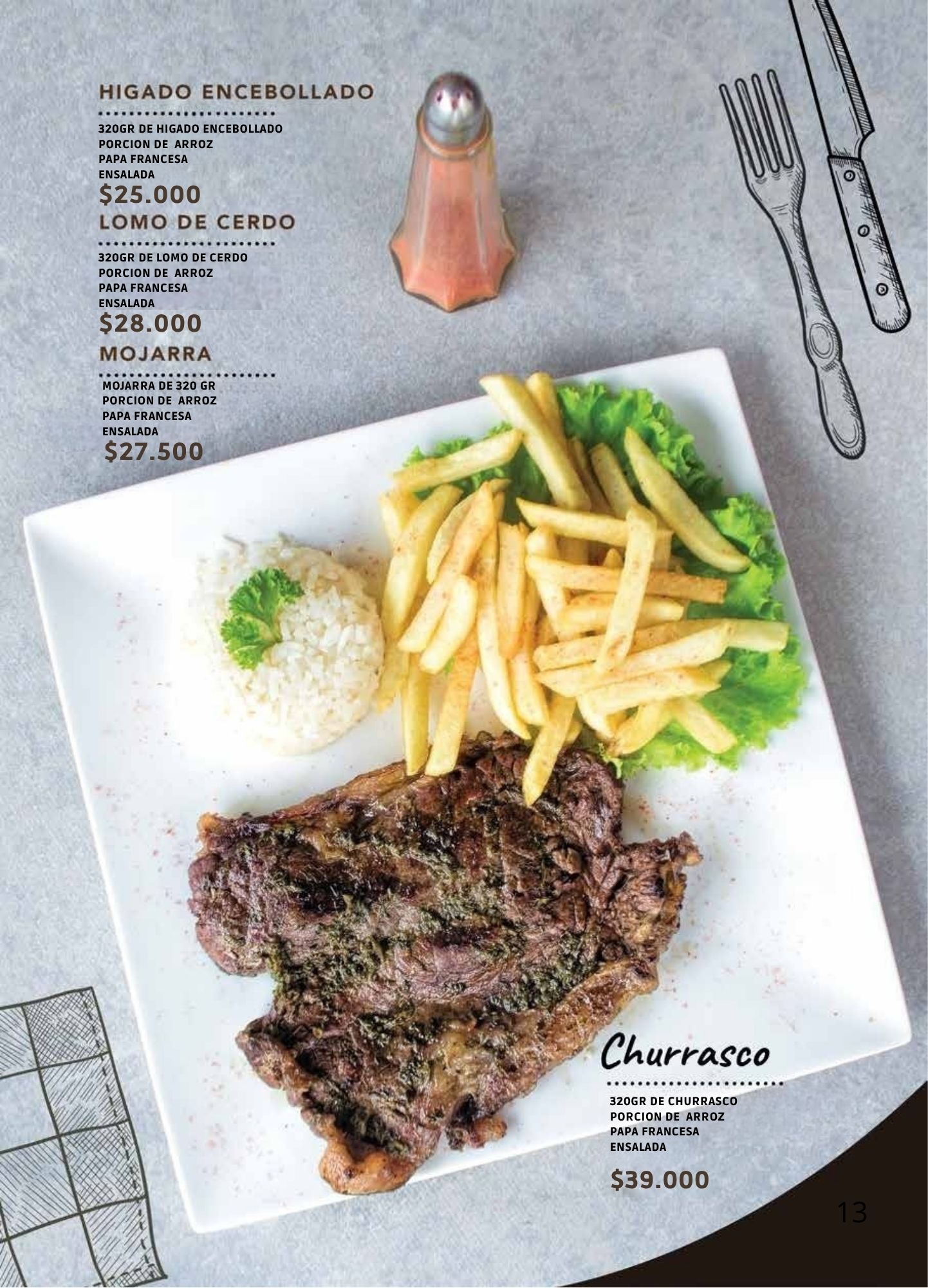 Menú Panadería La Francesa Especializada