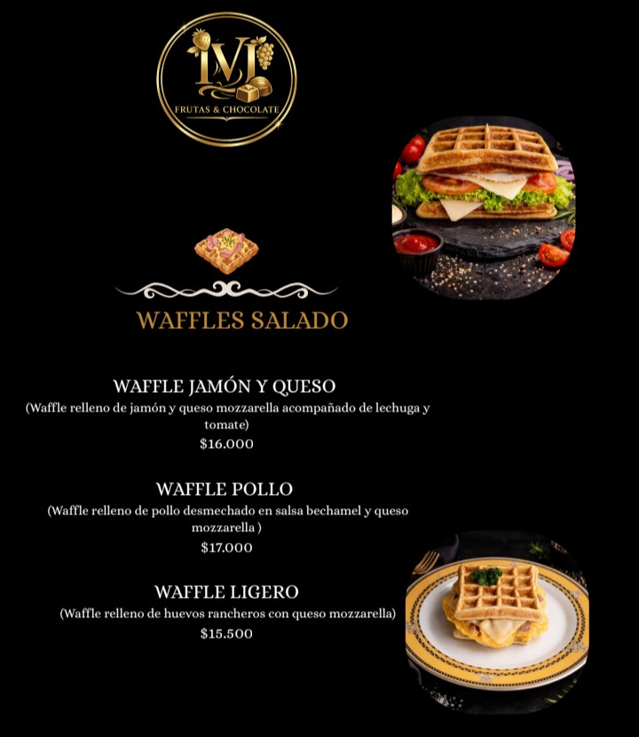 Menú Frutas y chocolates