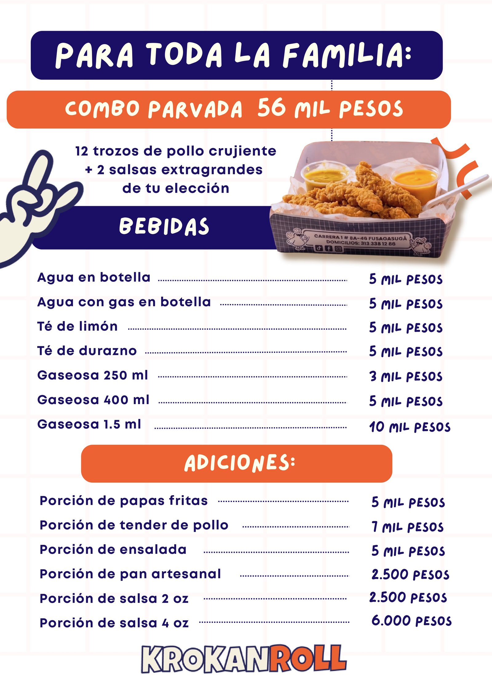 Menú krokanroll