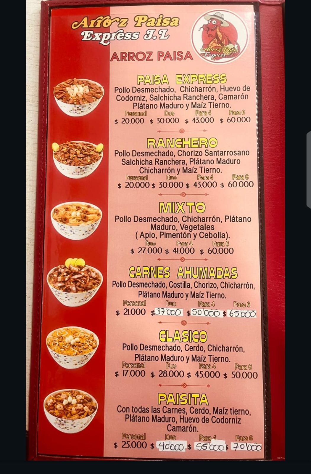 Arroz paisa express J.L