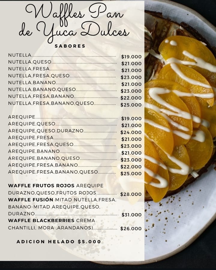 Menú Crepes factory