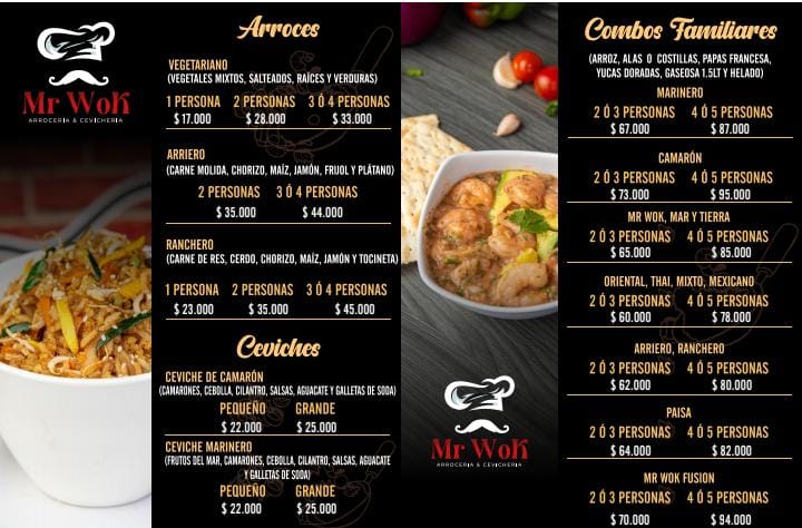 Menú Mr Wok