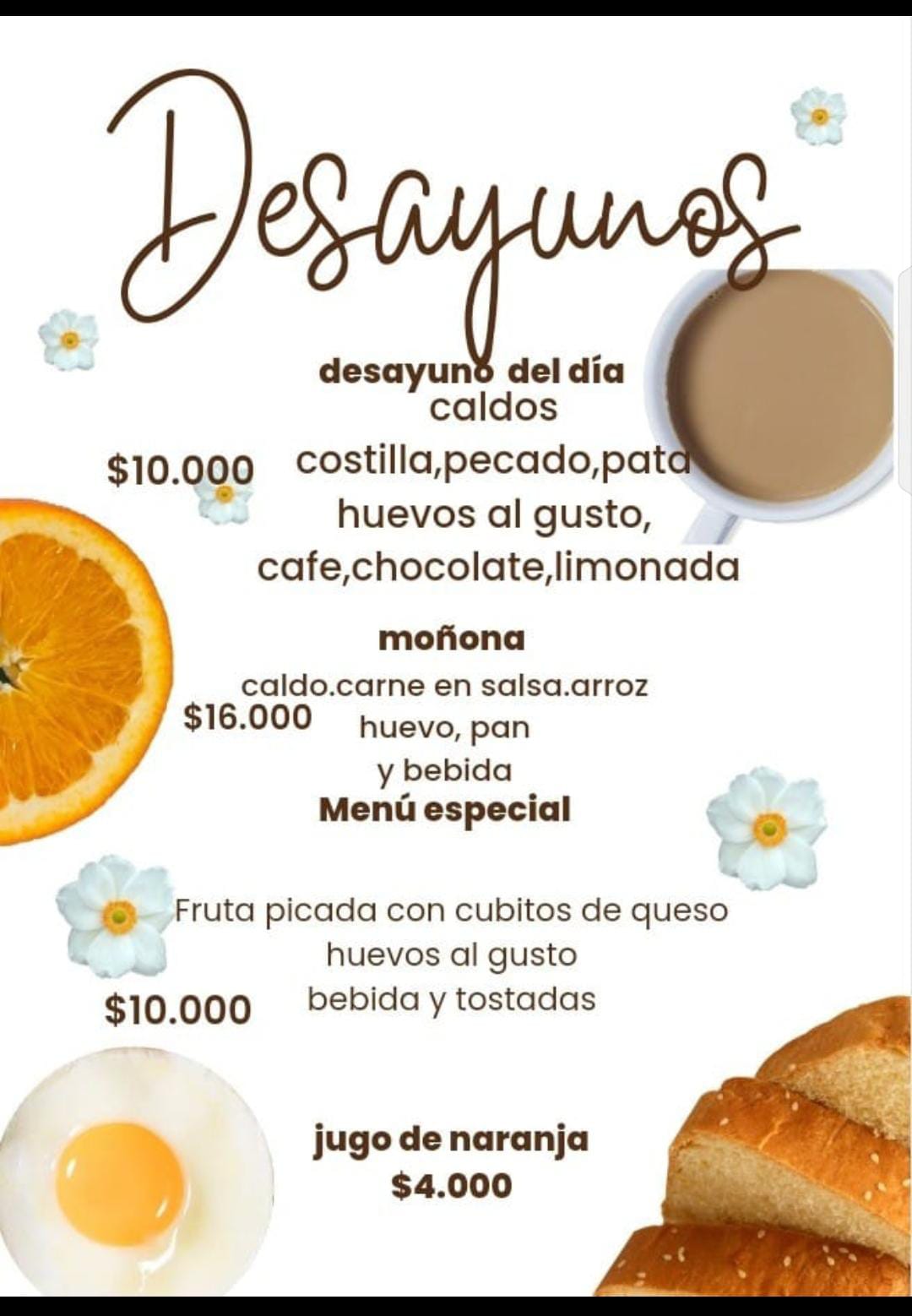 Menú Restaurante donde samu