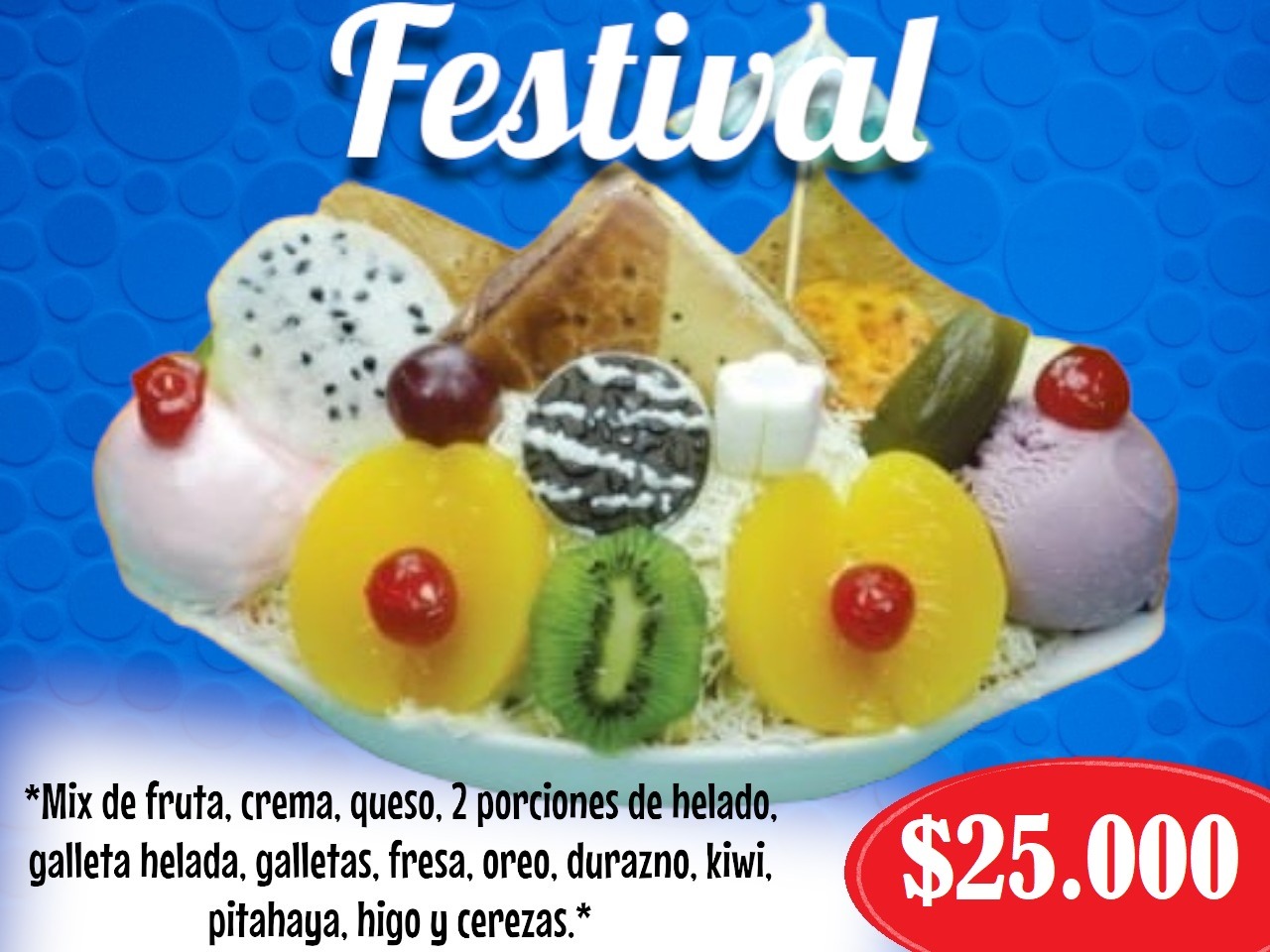 Menú Frutería La Especial
