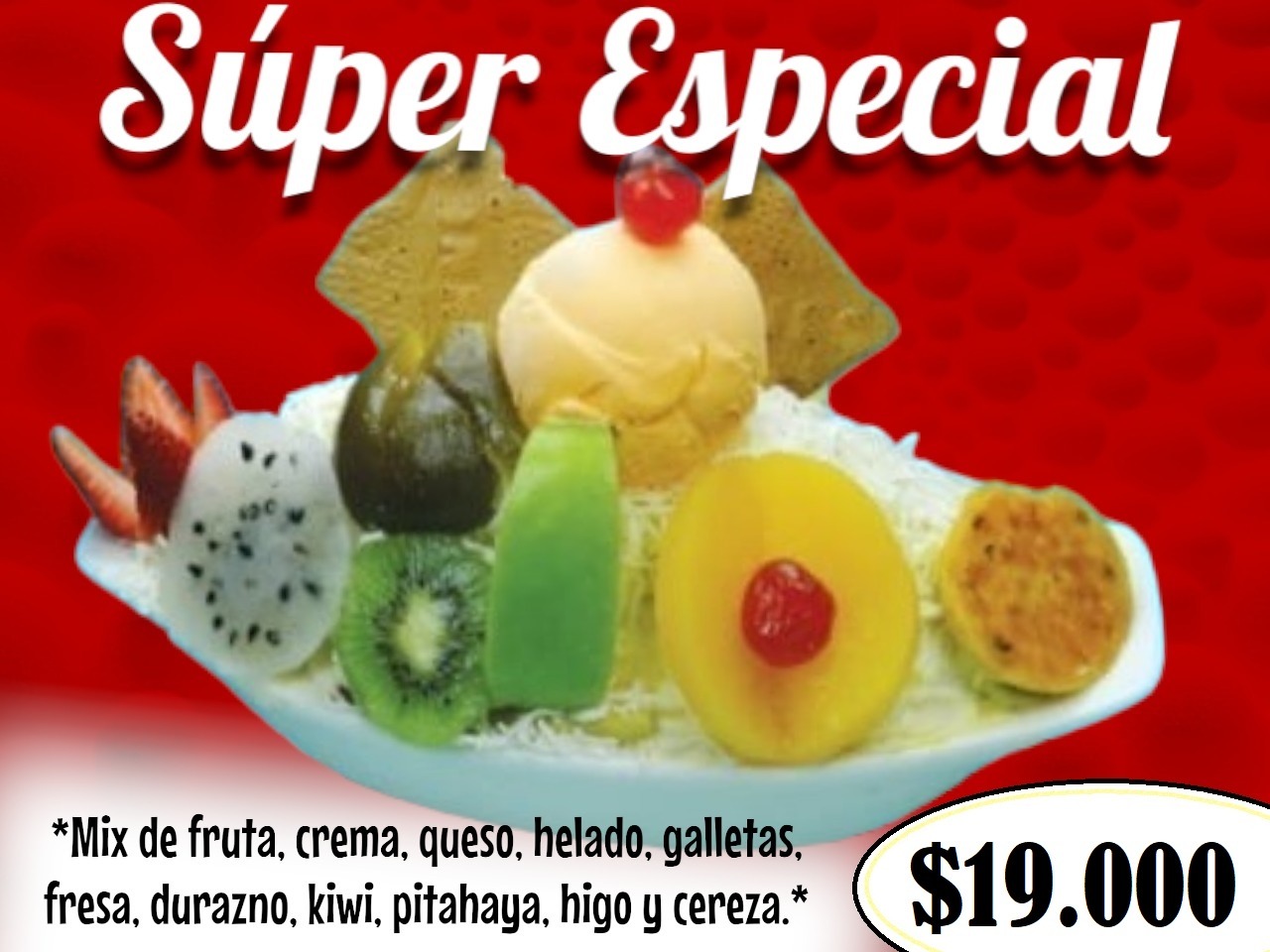 Menú Frutería La Especial