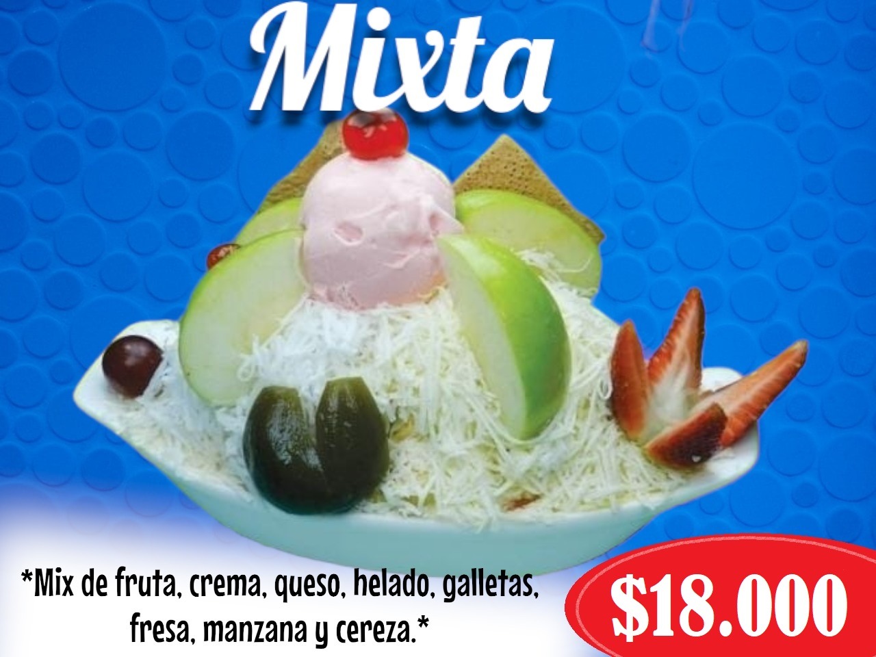 Menú Frutería La Especial