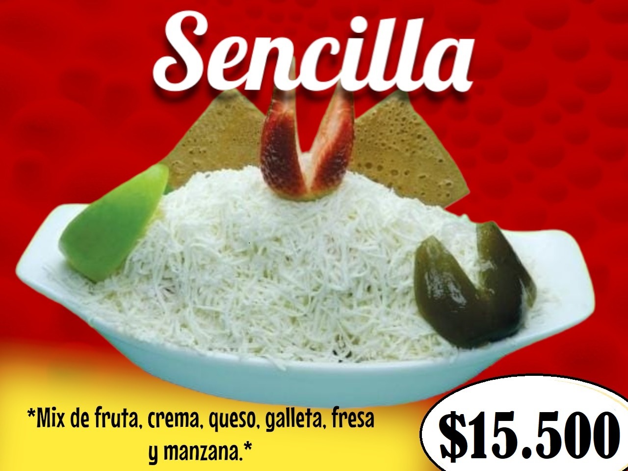 Menú Frutería La Especial