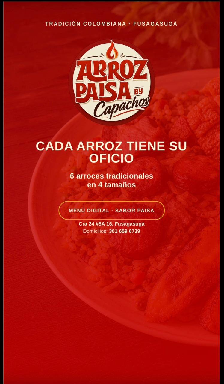 Menú Capachos asadero real