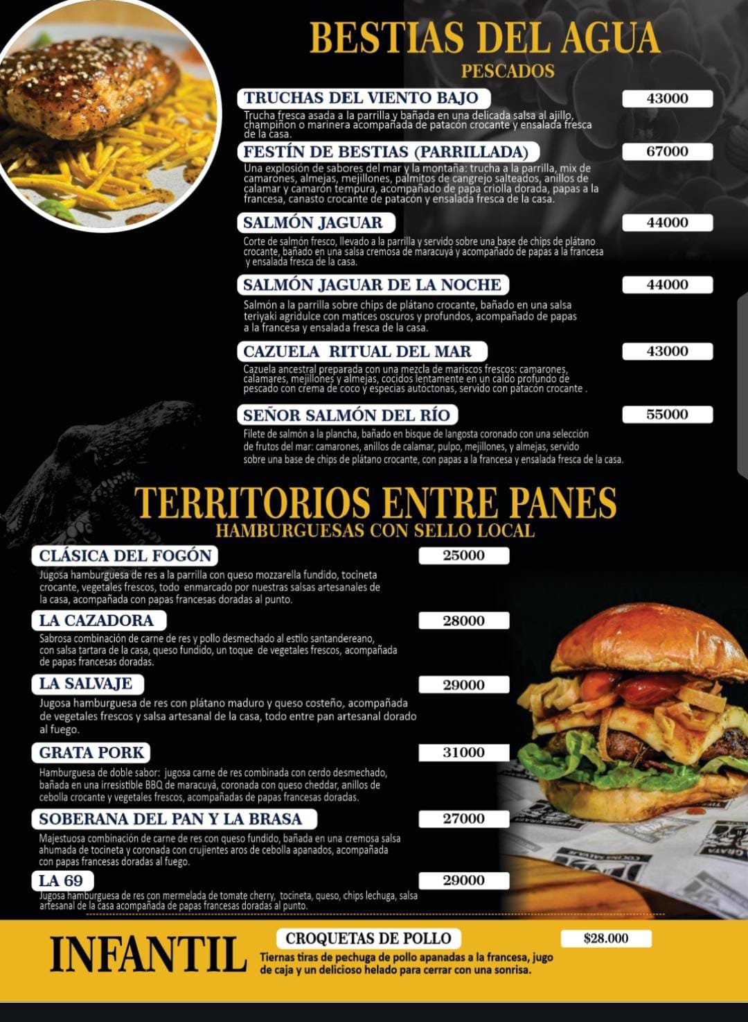 Menú Tierra grata querencia