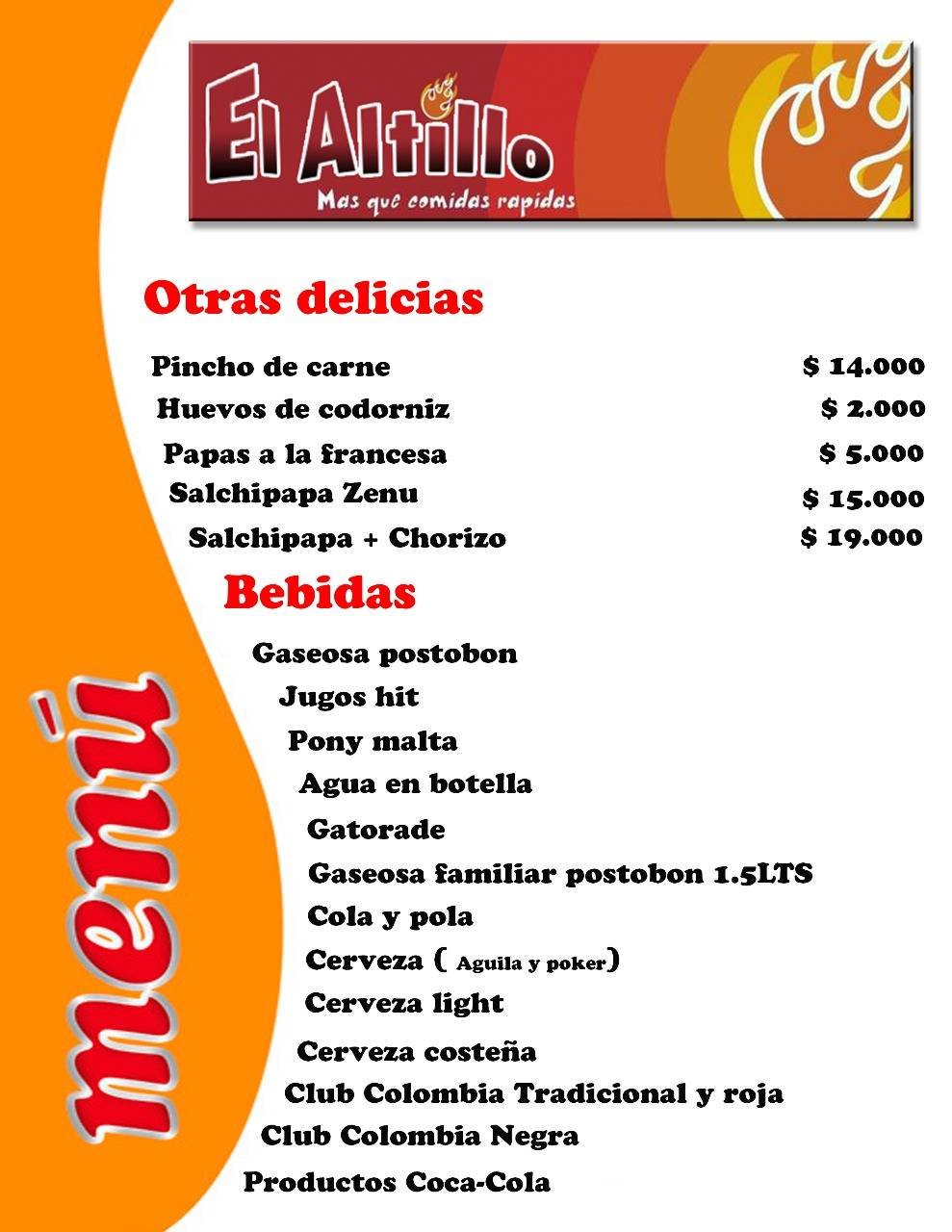 El Altillo comida rápida