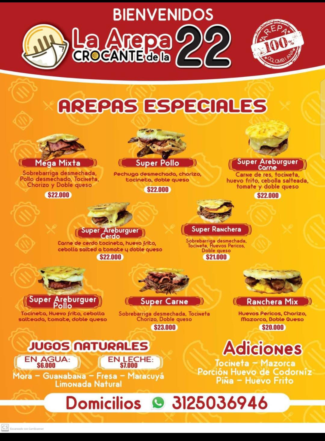 Arepa crocantes de la 22