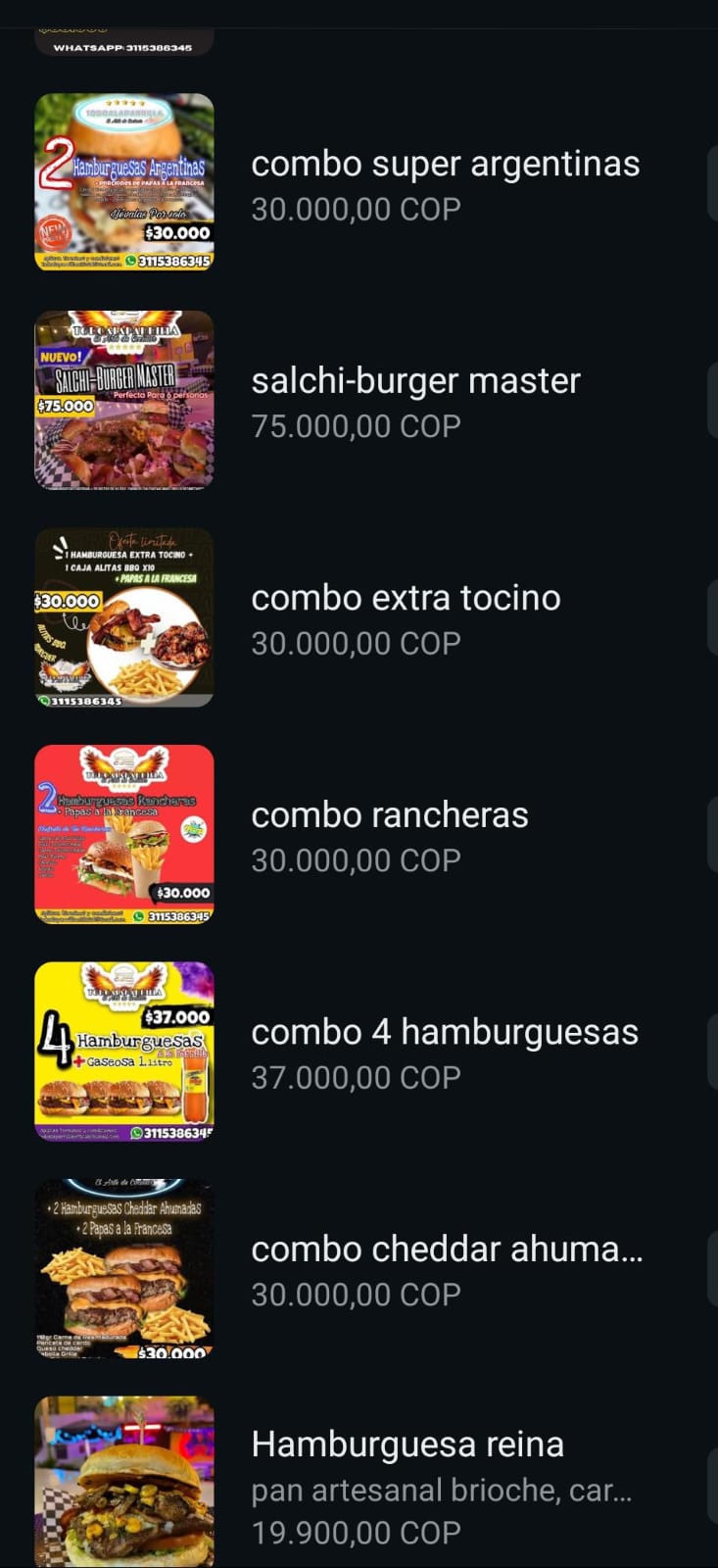 Menú Todo a la parrilla