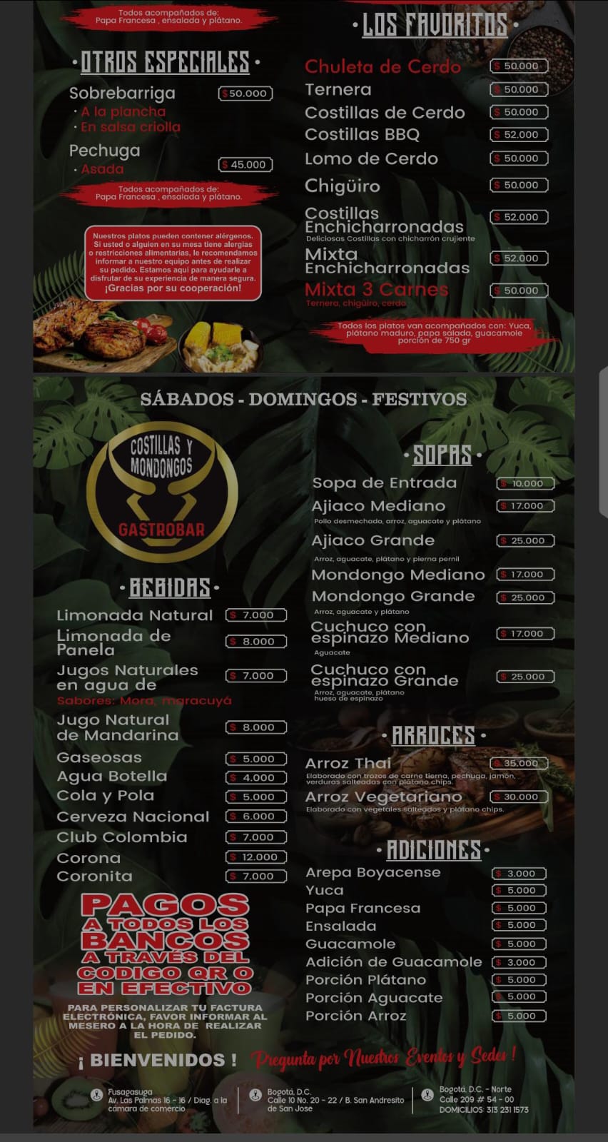 Costillas y mondongos